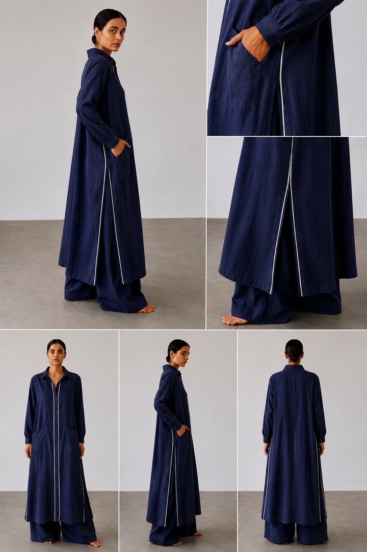 Amaya indigo kurta set