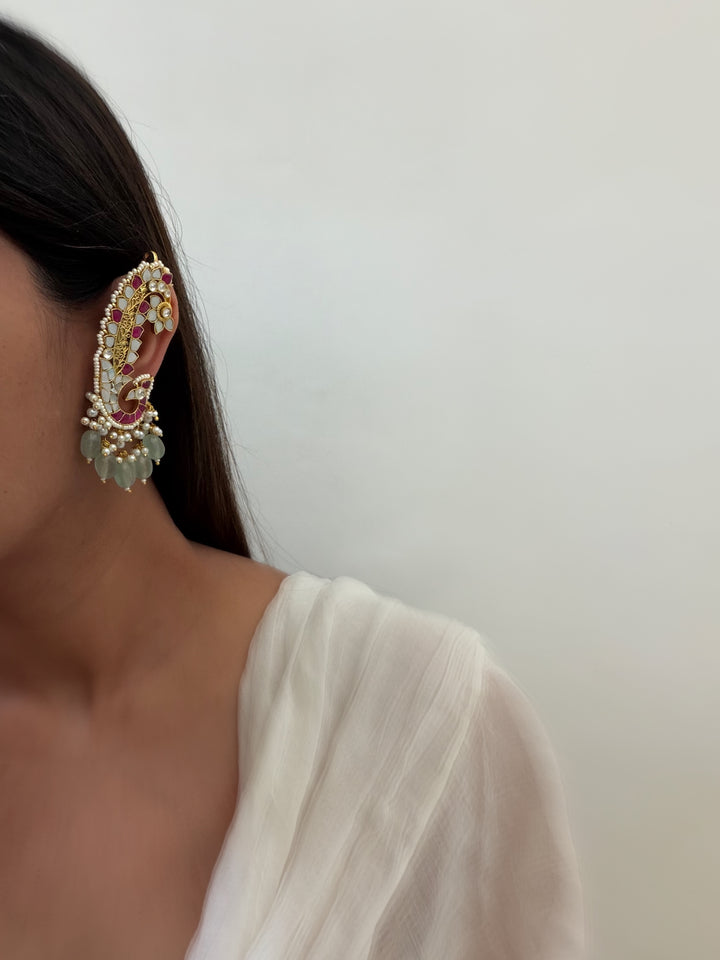 Sea whisperer ear cuff earrings