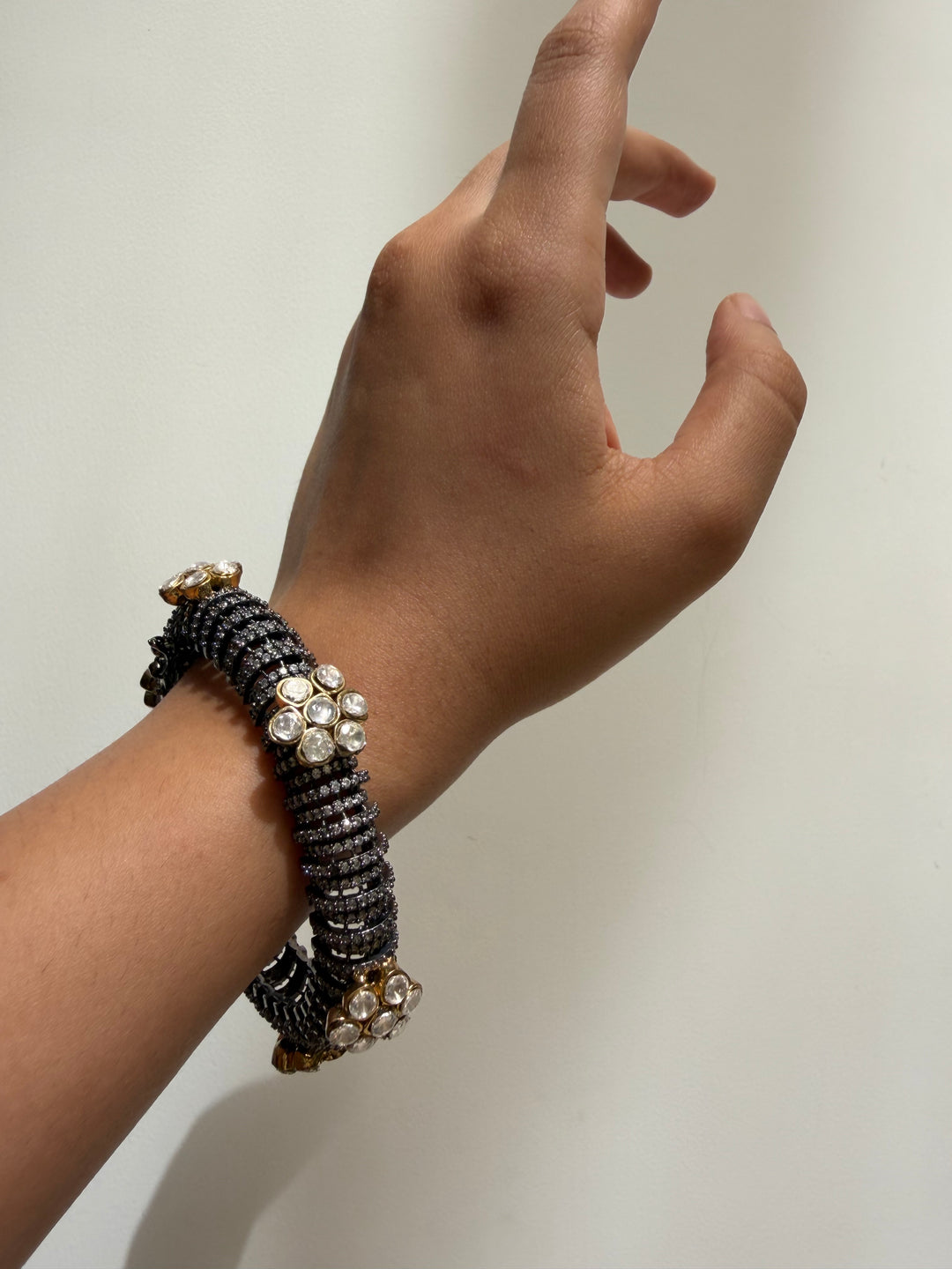 Victorian eclectic bangle bracelet