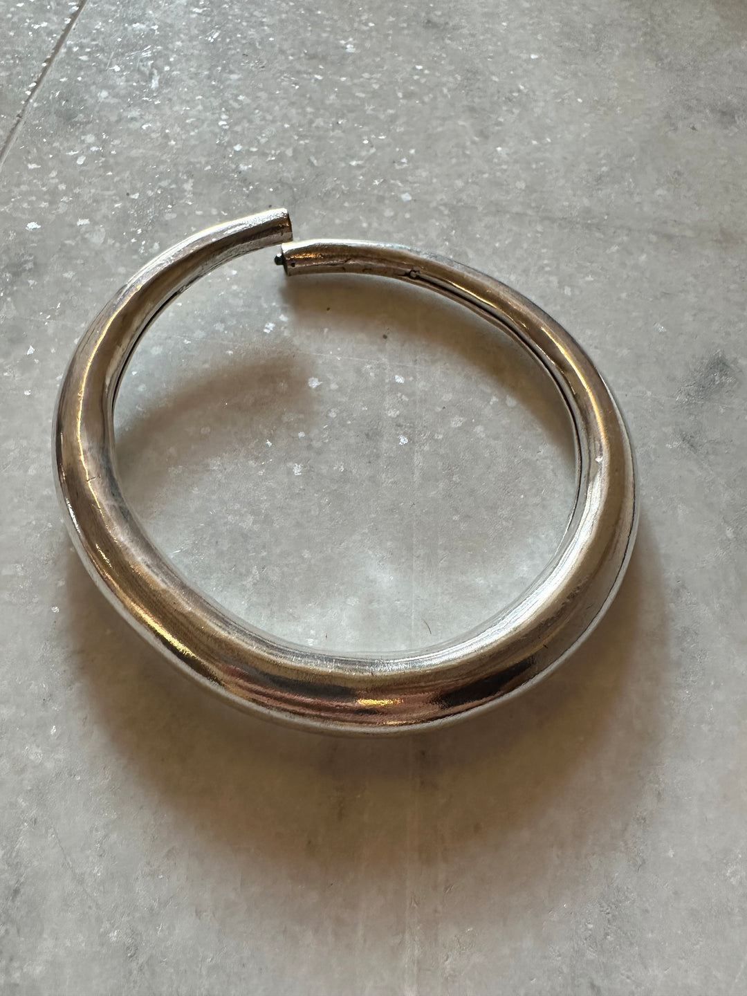 Silver tribal anklet