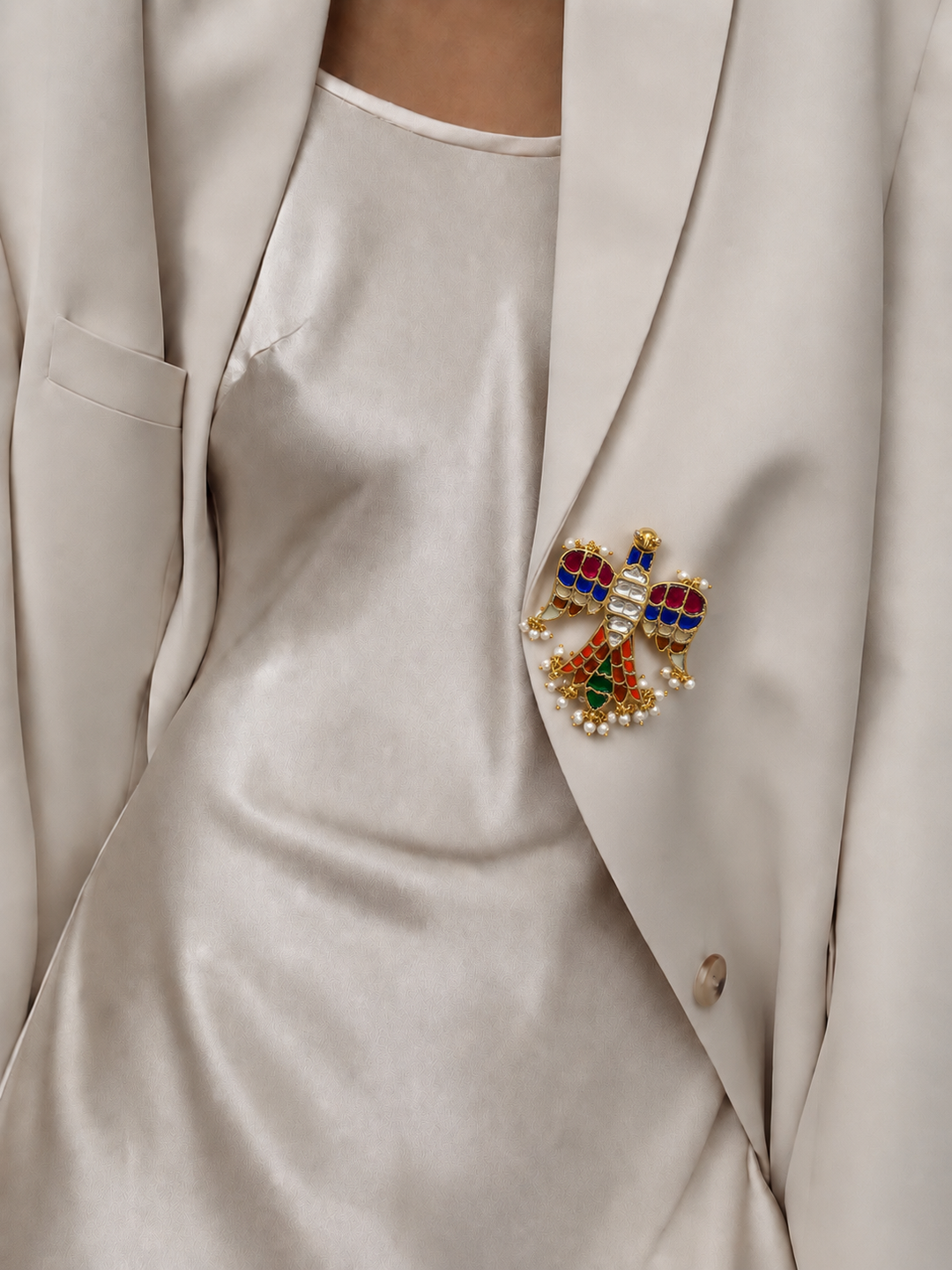 Eagle freedom rangeen brooch pin