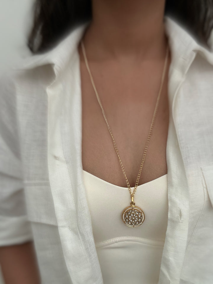 Jeypoor coin pendant necklace