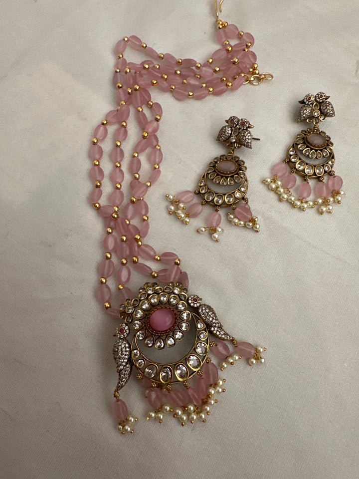 Blush Rose necklace set