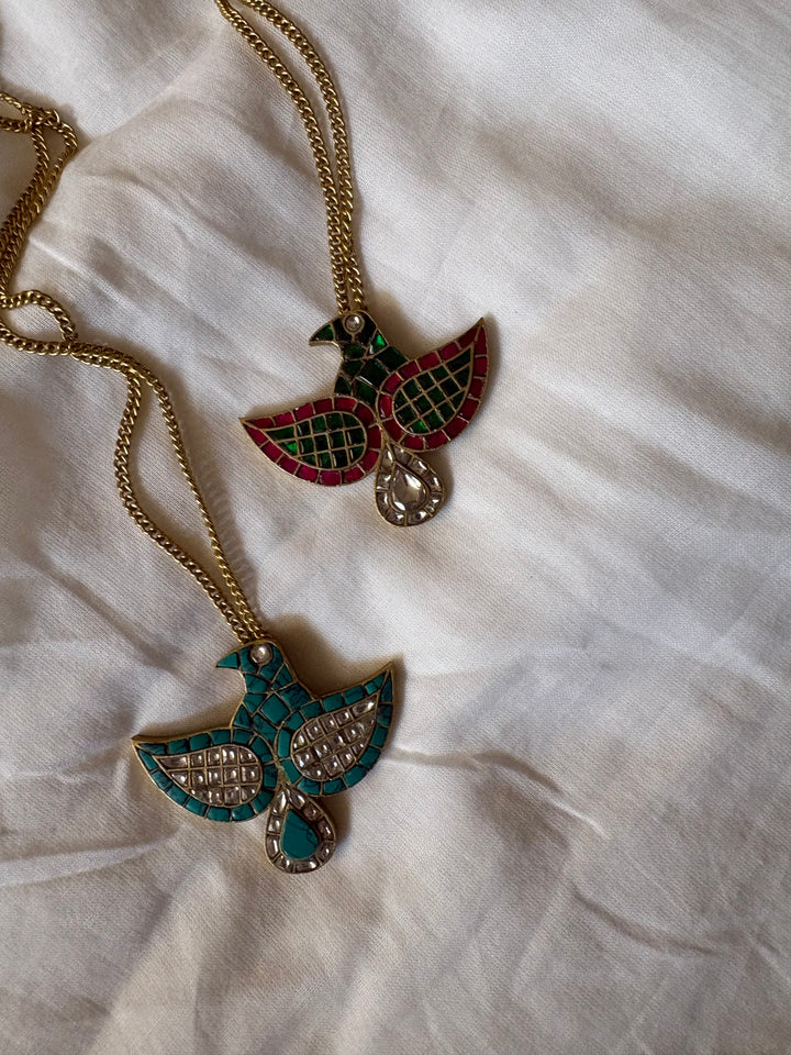 Jaisal rangeen eagle necklace