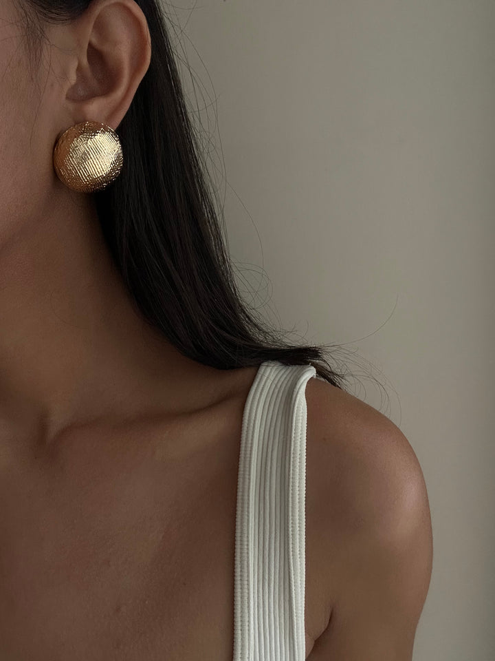 Gold Ball Earrings