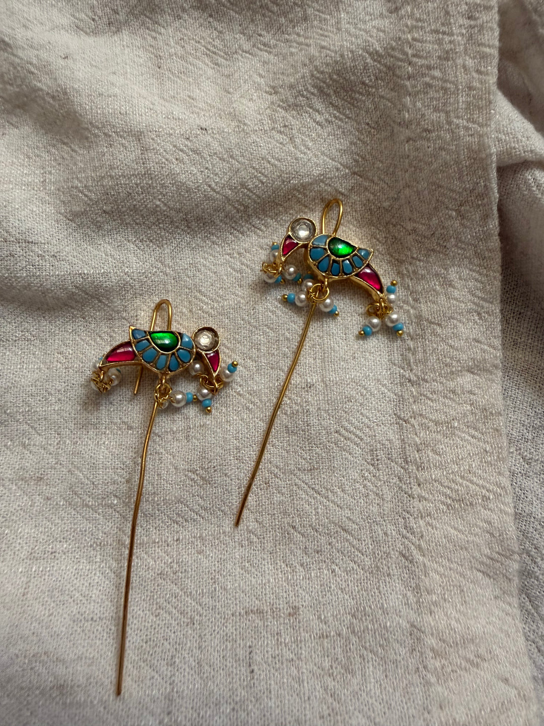Bird ear cuff earrings