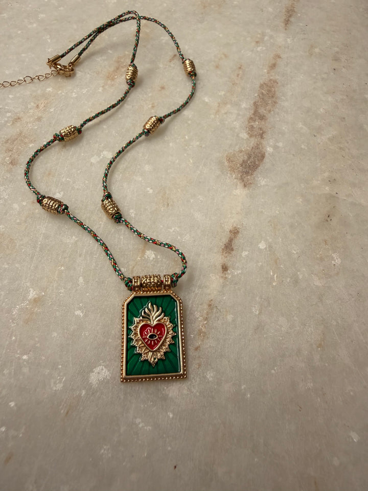 Sacred heart necklace