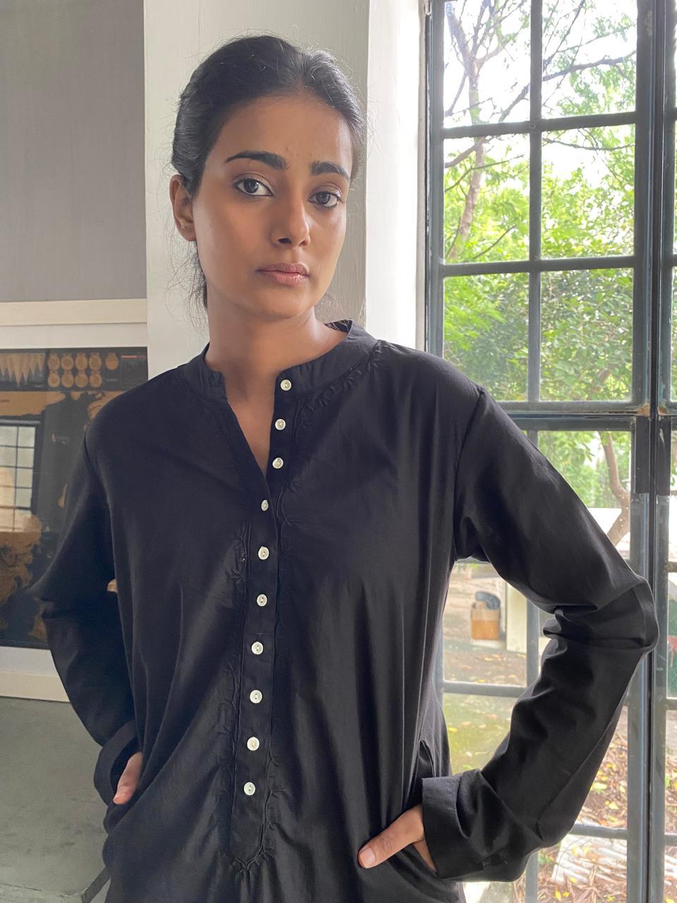 Gaya Kurta - Black