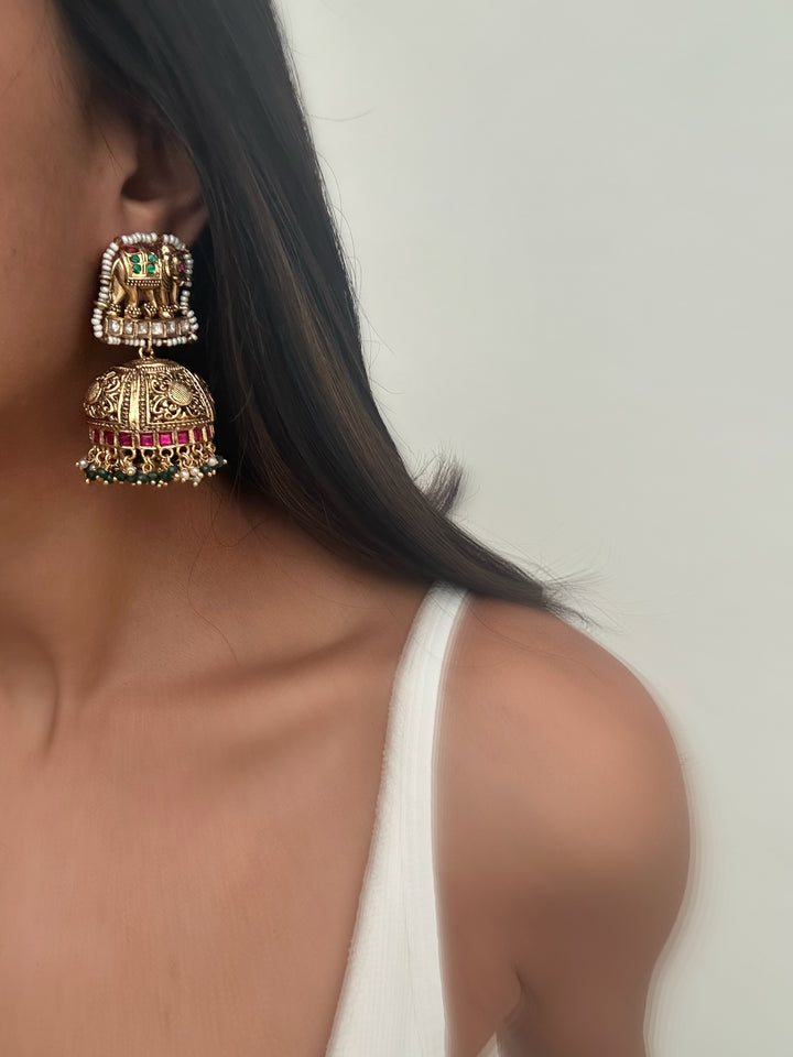 Elephant Temple Earrings