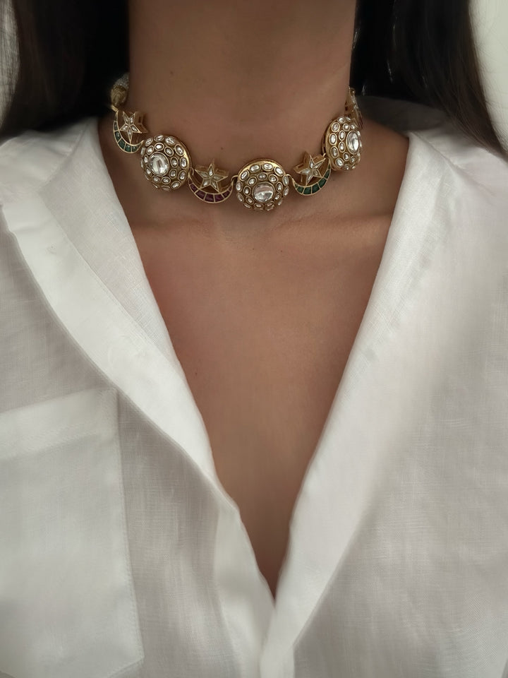 Chand sitara necklace set