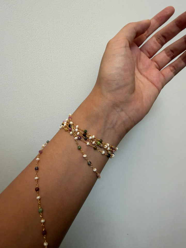 Tourmaline strand necklace/  bracelet