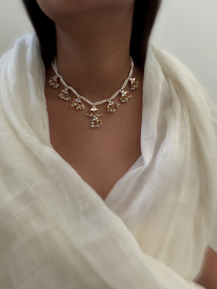 Occasion milky necklace set