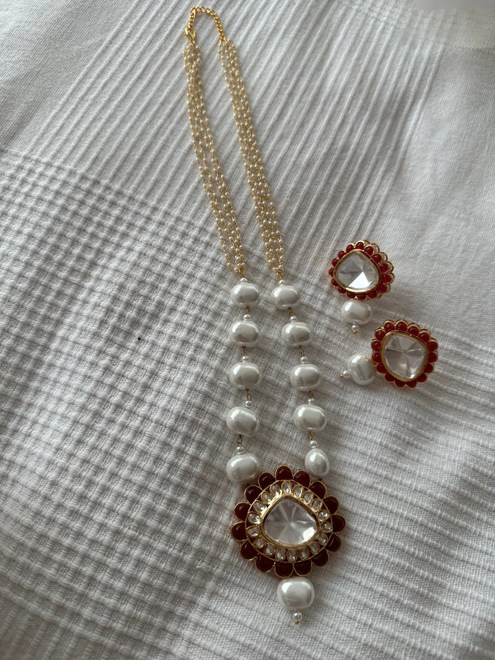 Bara Red Necklace Set