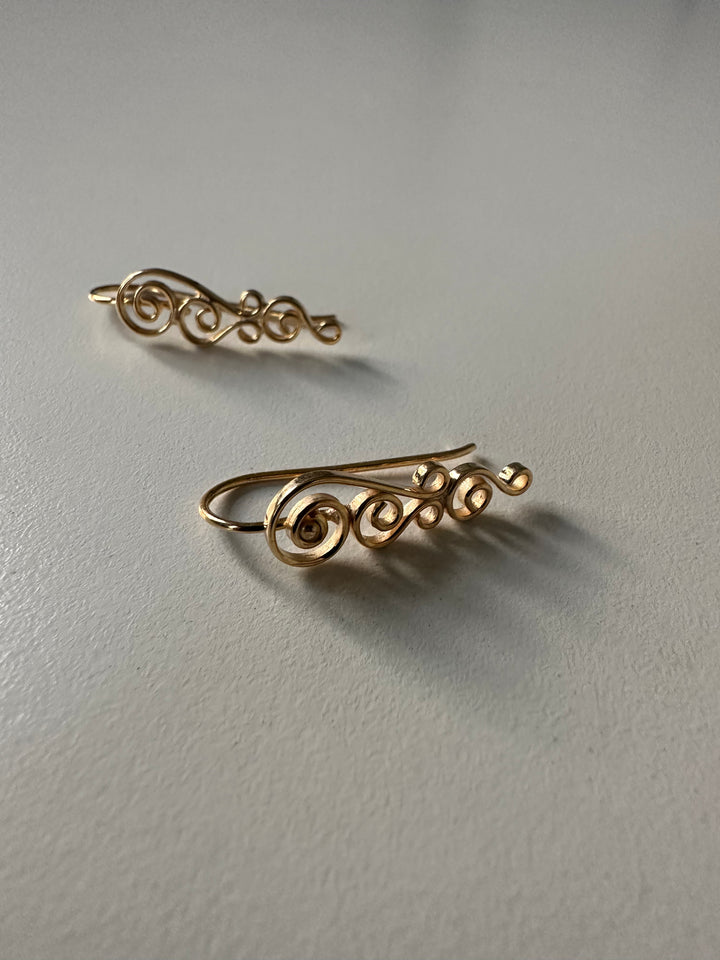 Cursive Earrings