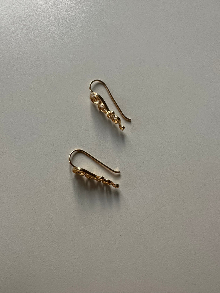 Cursive Earrings