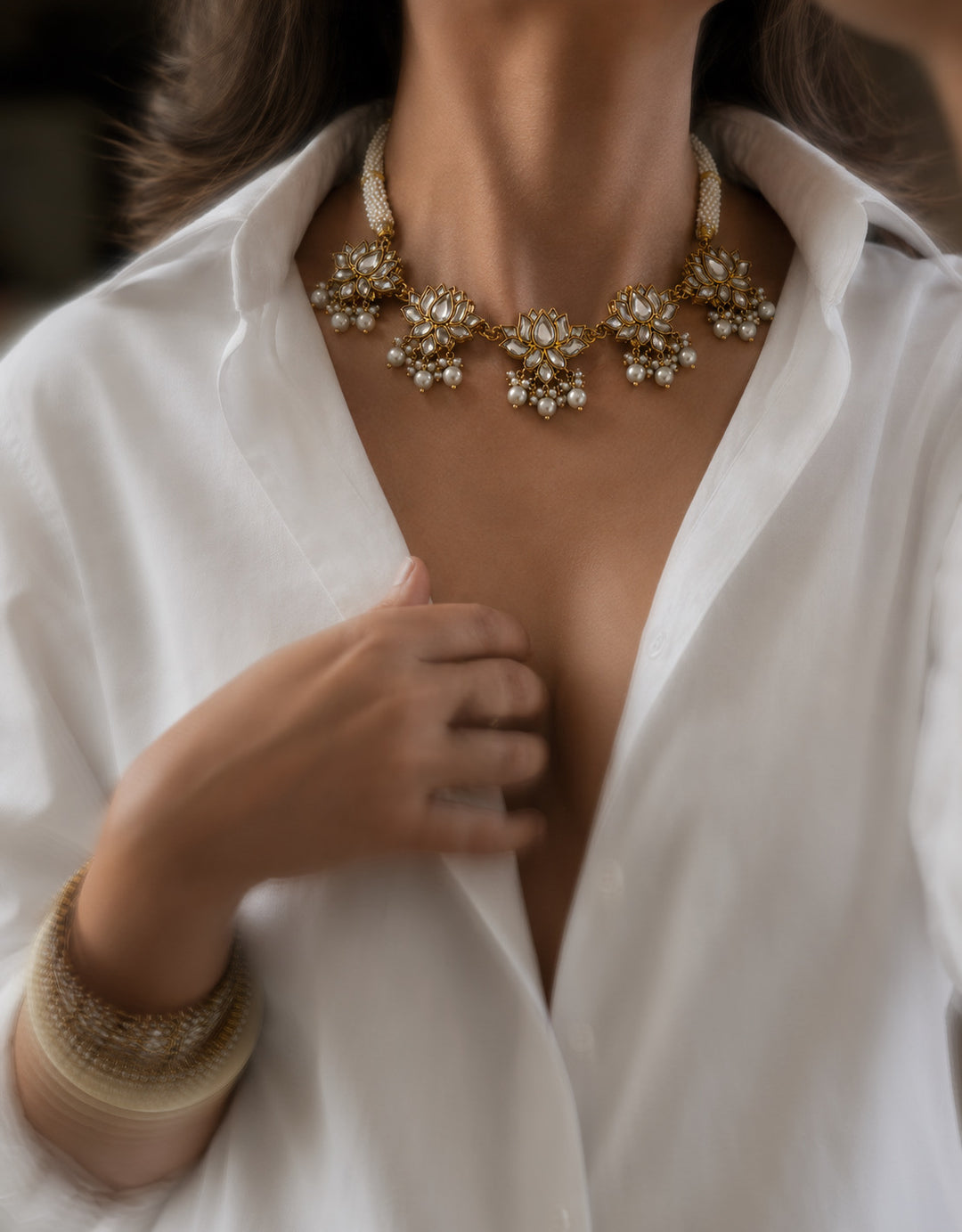 Lotus necklace