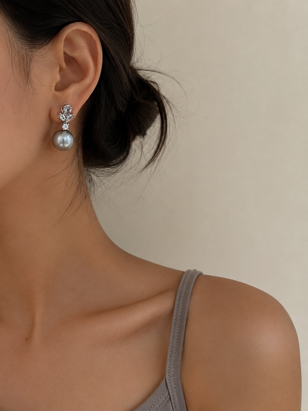 Arctic leaf earrings