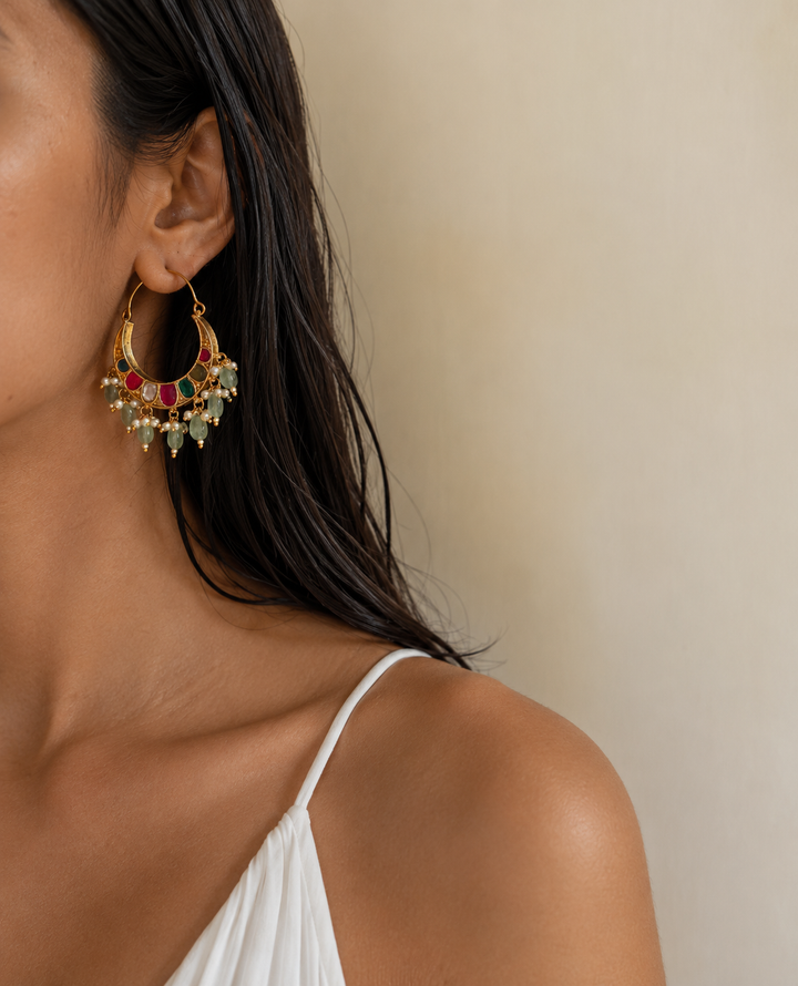 Cia double sided jhumki earrings