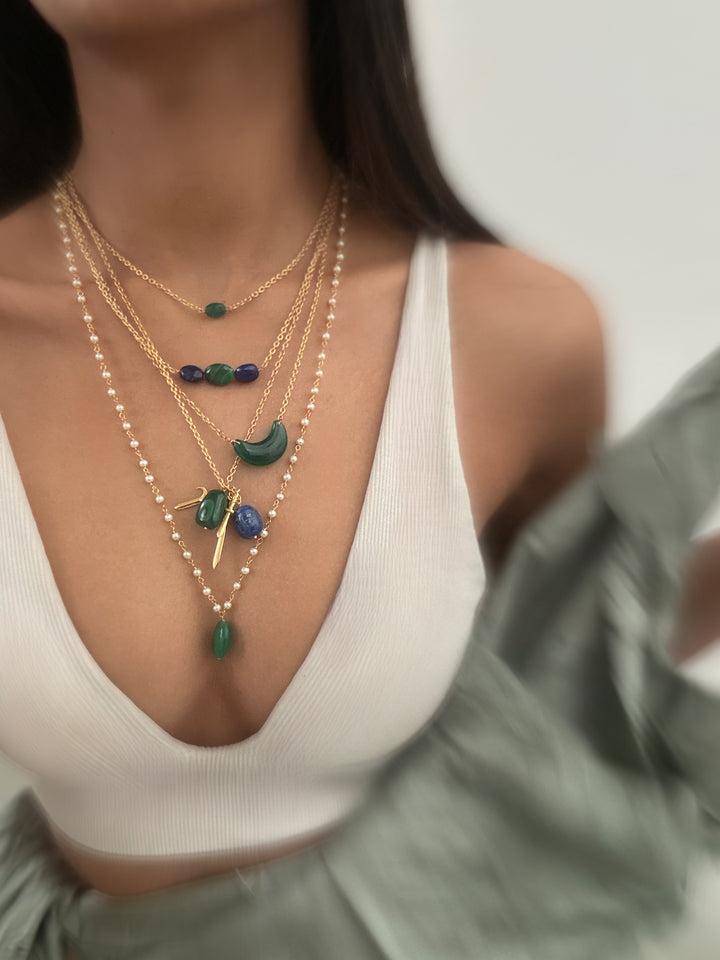 Green Dream Stacked Necklace