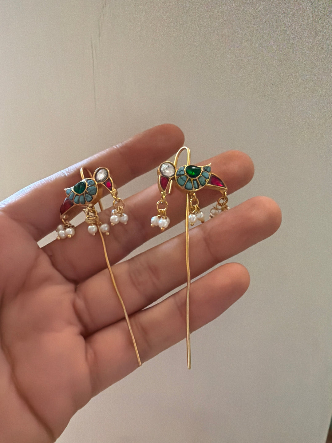 Bird ear cuff earrings