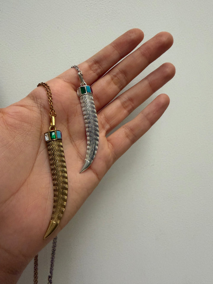Nomad multicolor talisman necklace