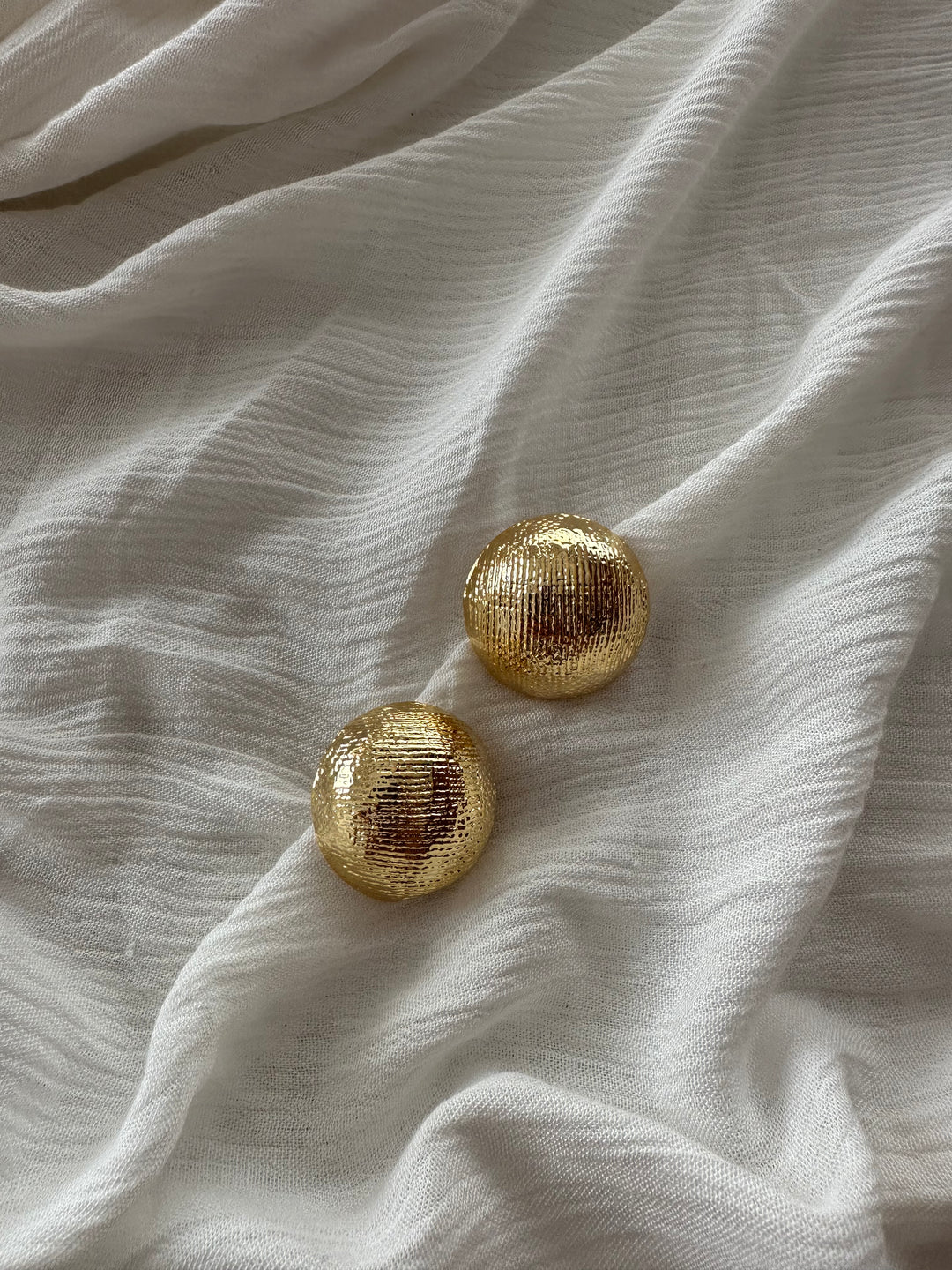 Gold Ball Earrings