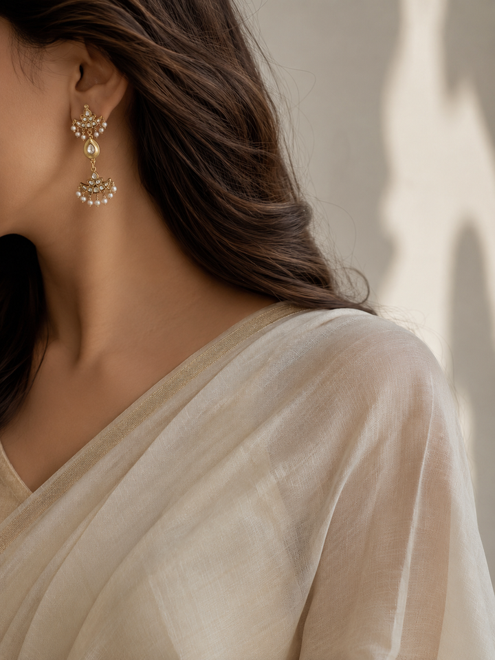 Diya drop earrings