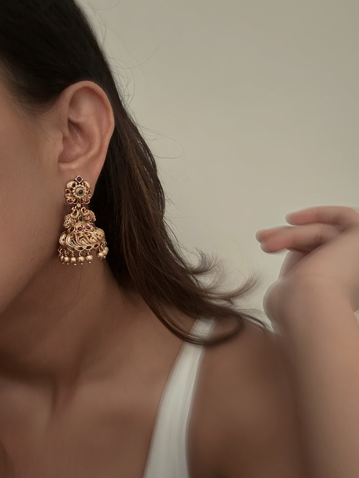 Varna 10 temple earrings