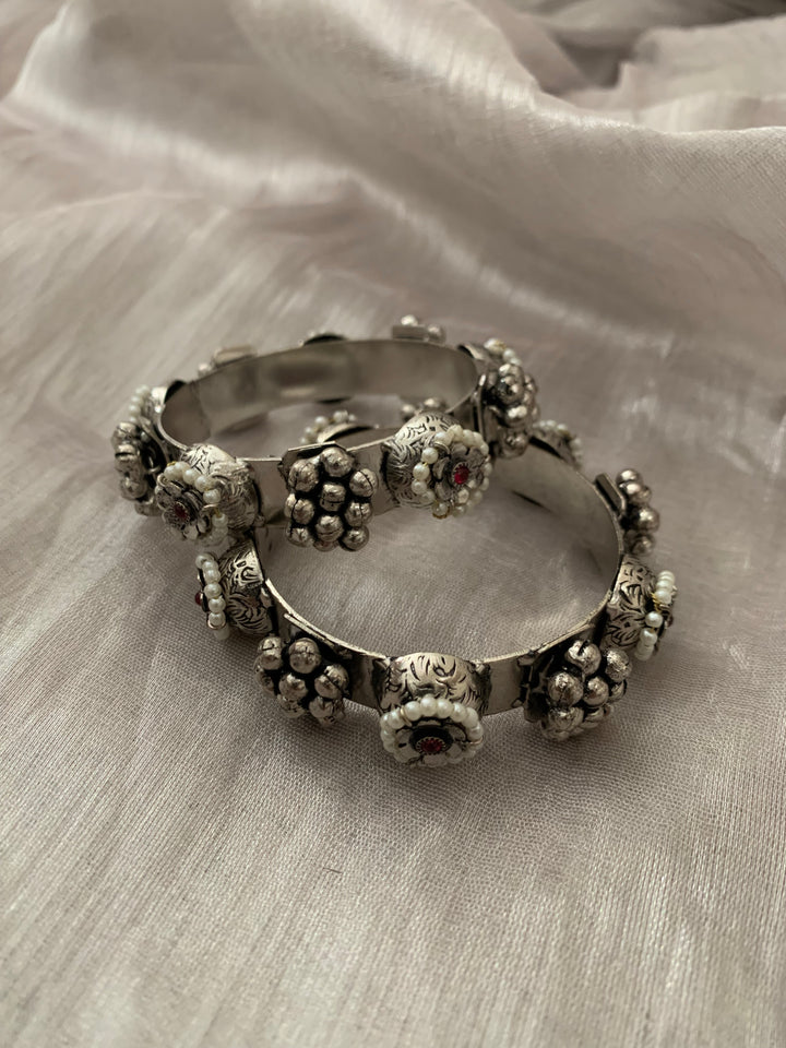 Temple Silver Bracelet (Set of 2)