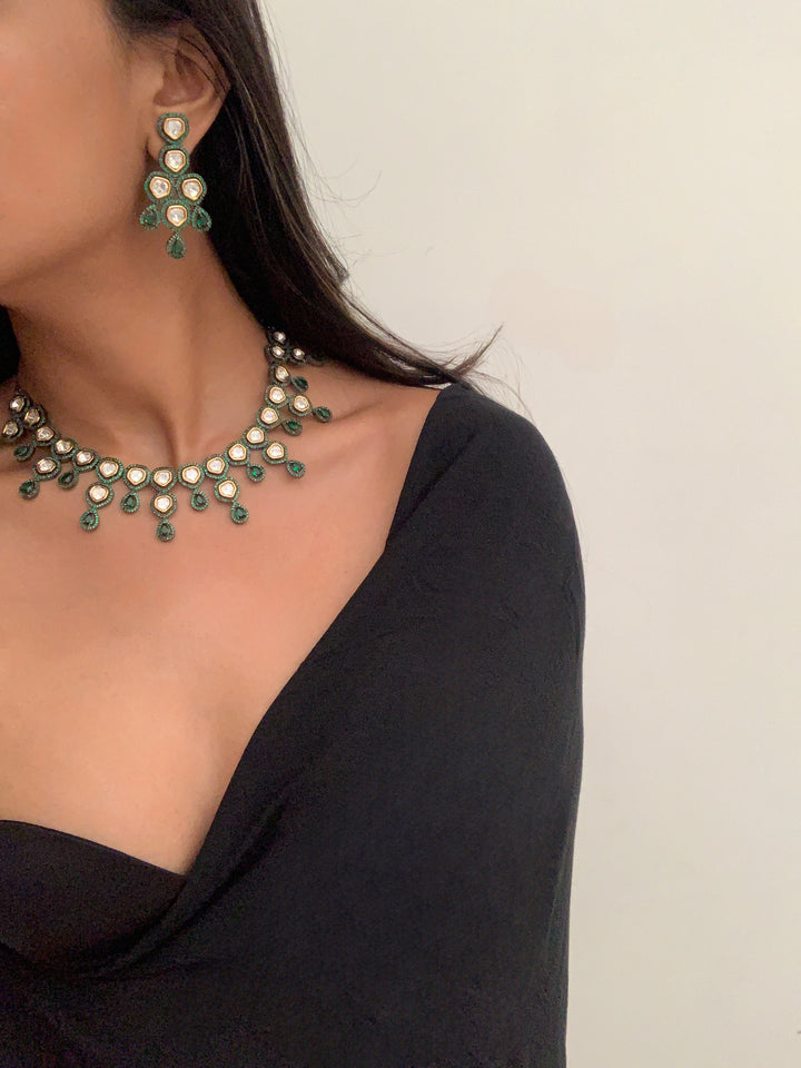 Venice Green Necklace Set