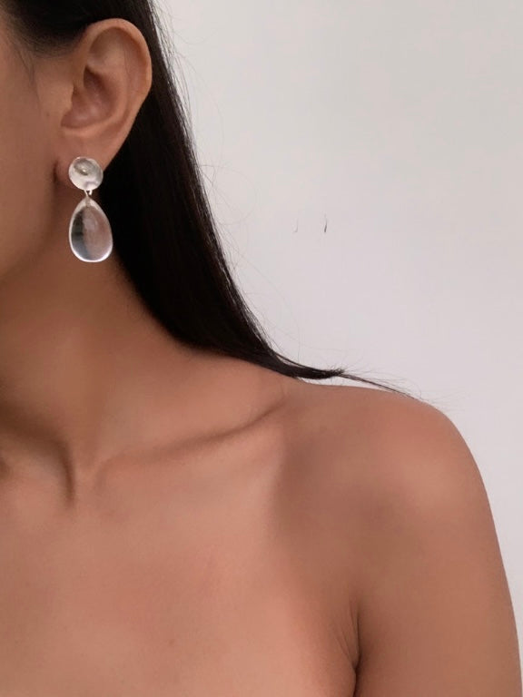 Candy White Earrings