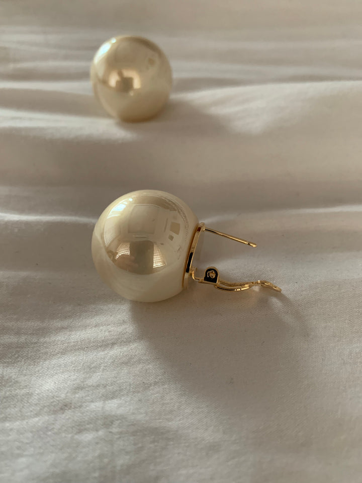 Pearl Ball Earrings