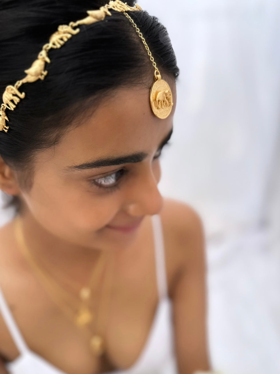 Majestic Elephant Maang Tikka