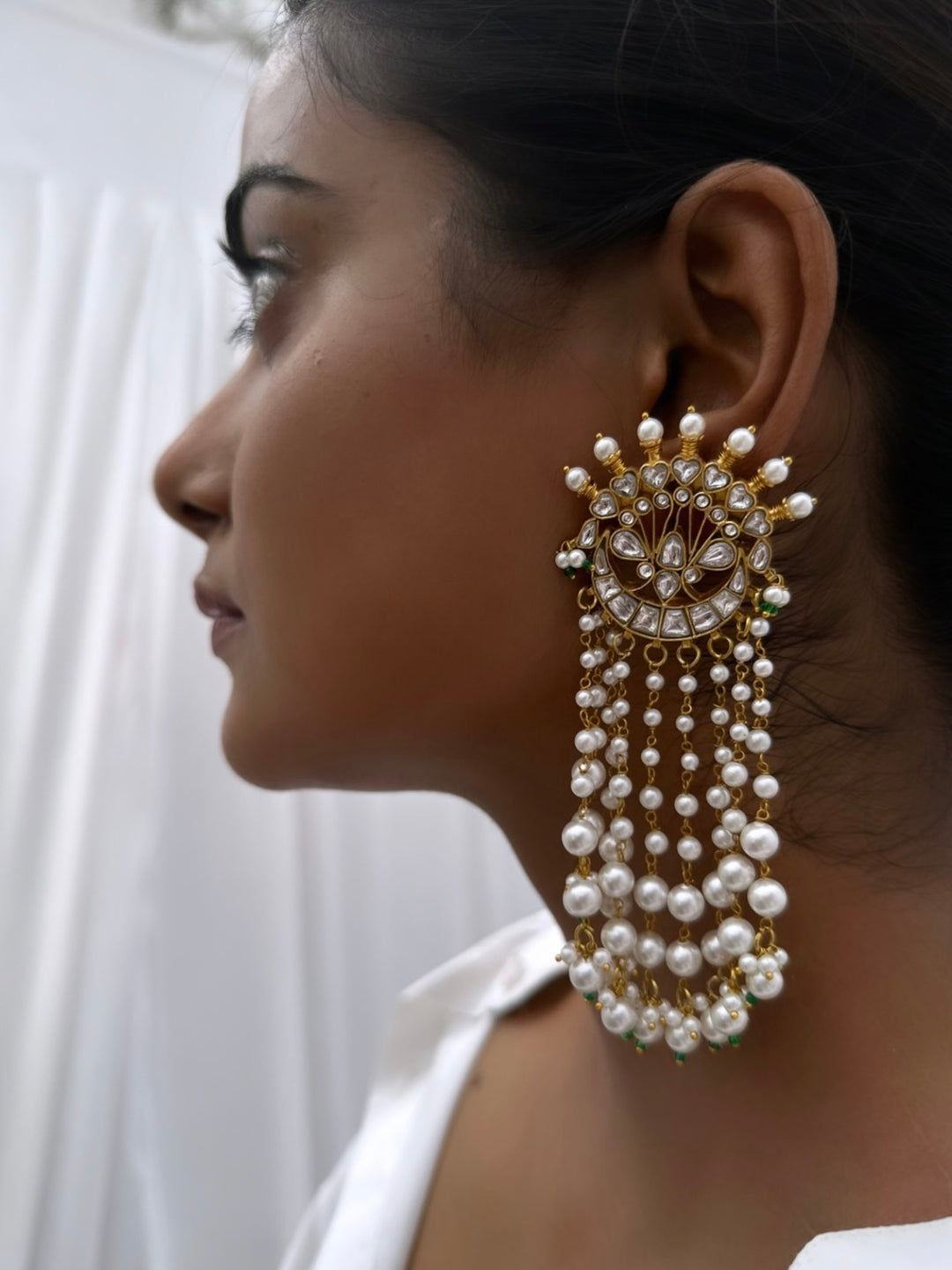 Surya Pearl Earrings