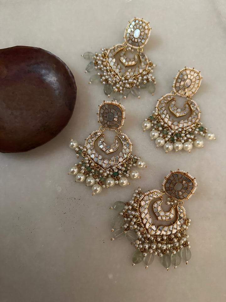 Jharoka Milky Earrings