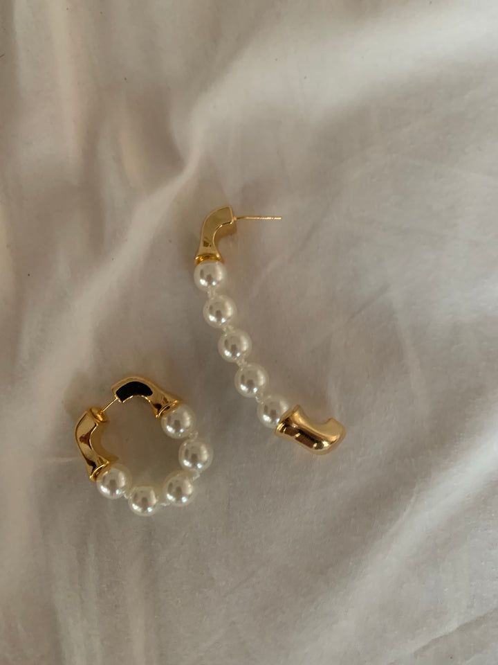 Mykonos Pearl Earrings