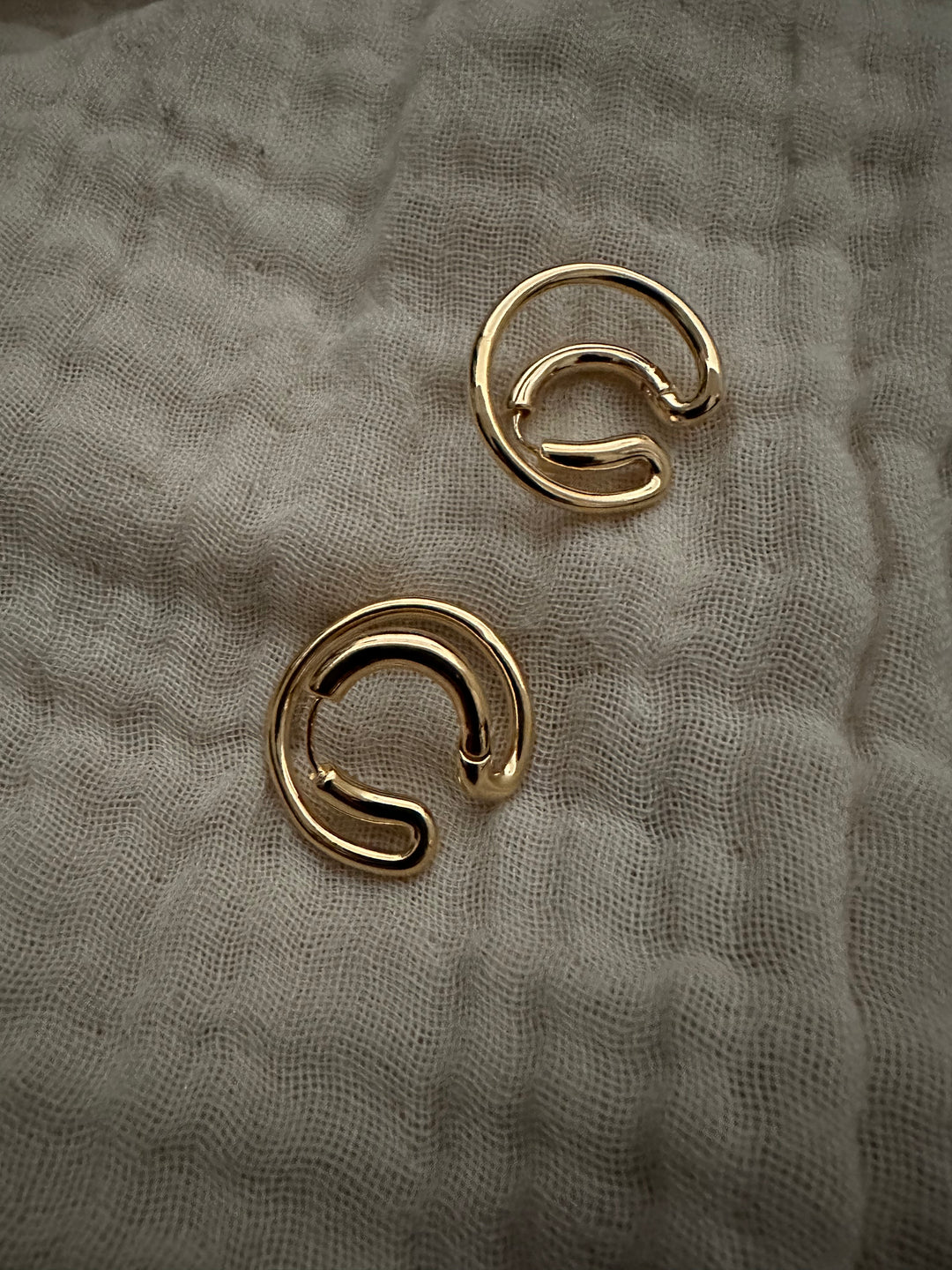 Gold Jacket Earrings