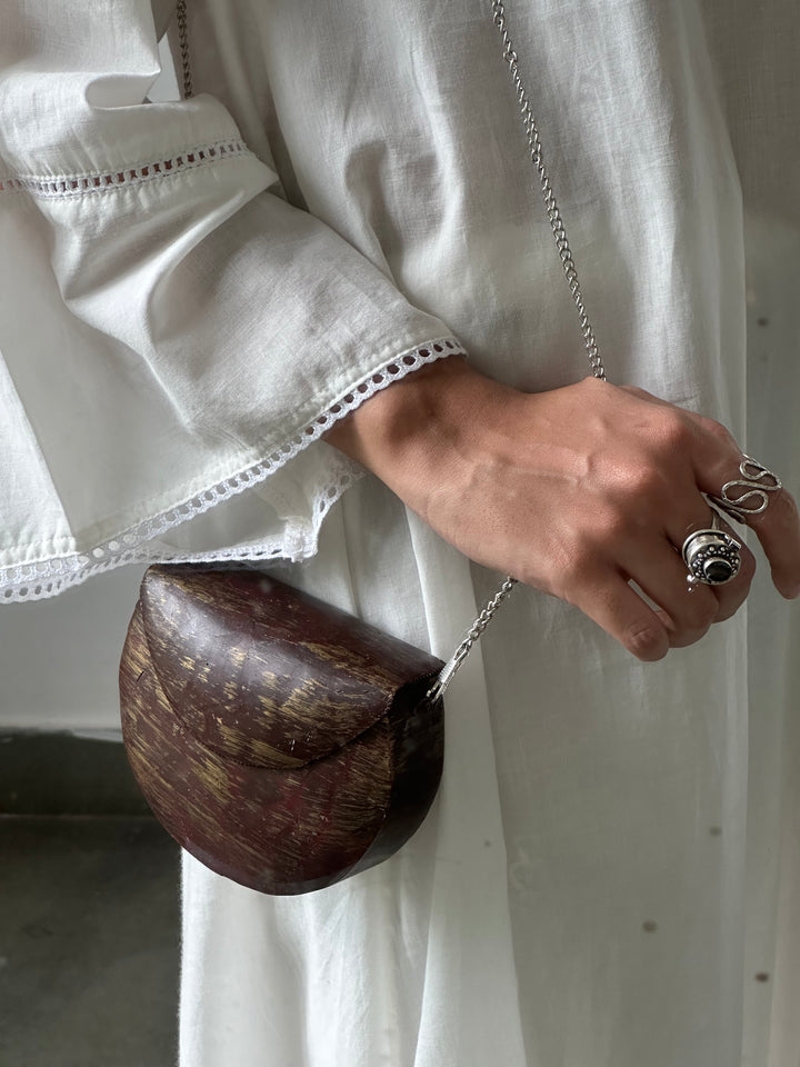 Wooden Crossbody Bag