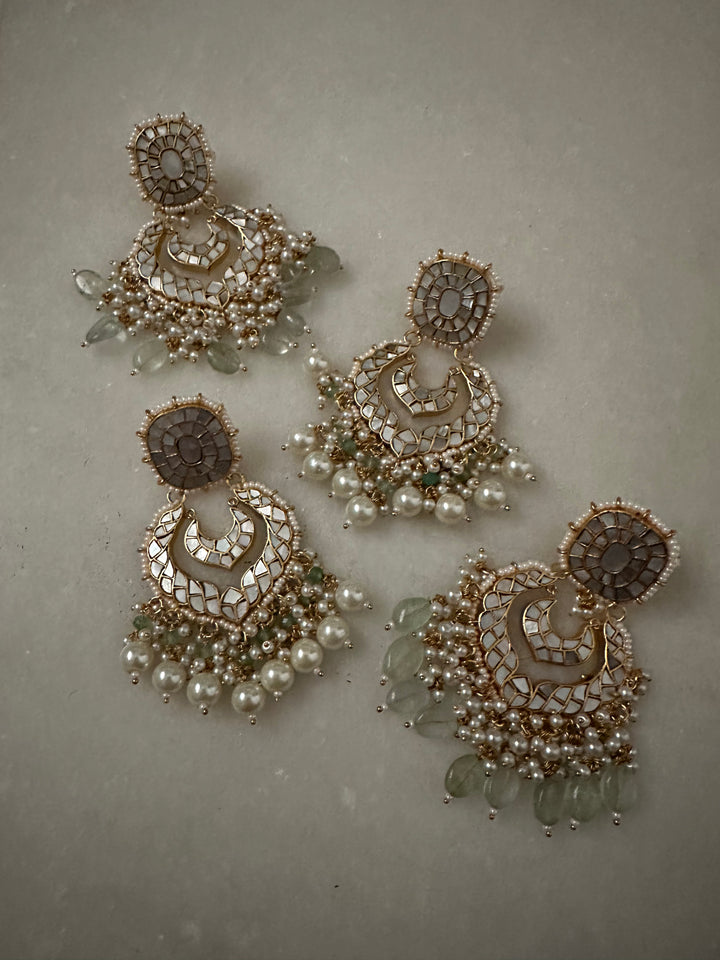 Jharoka Milky Earrings