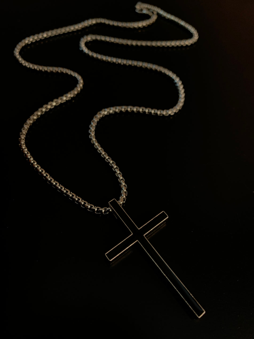 Slate Cross Men Chain - Main Image