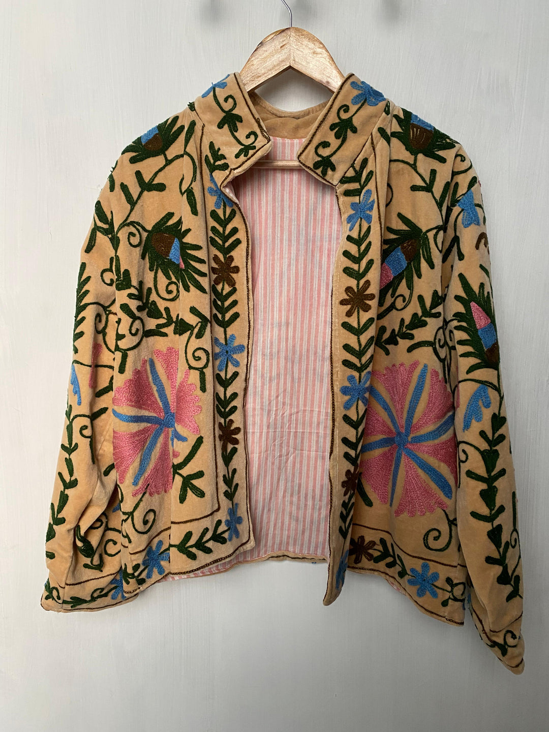Hand embroidered sujani Coat