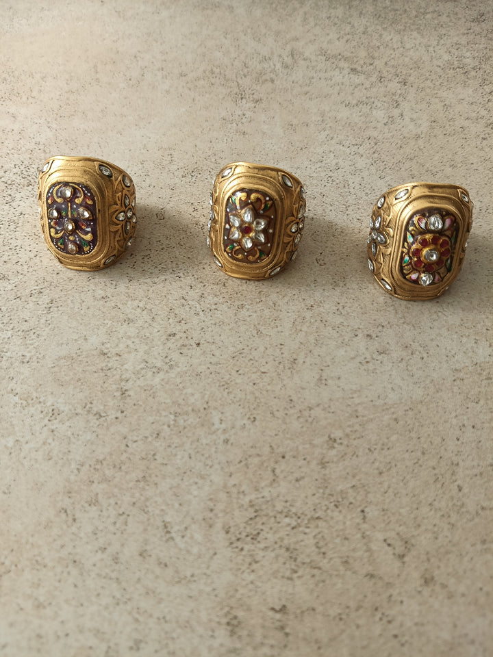 Sawai Meenakari Ring