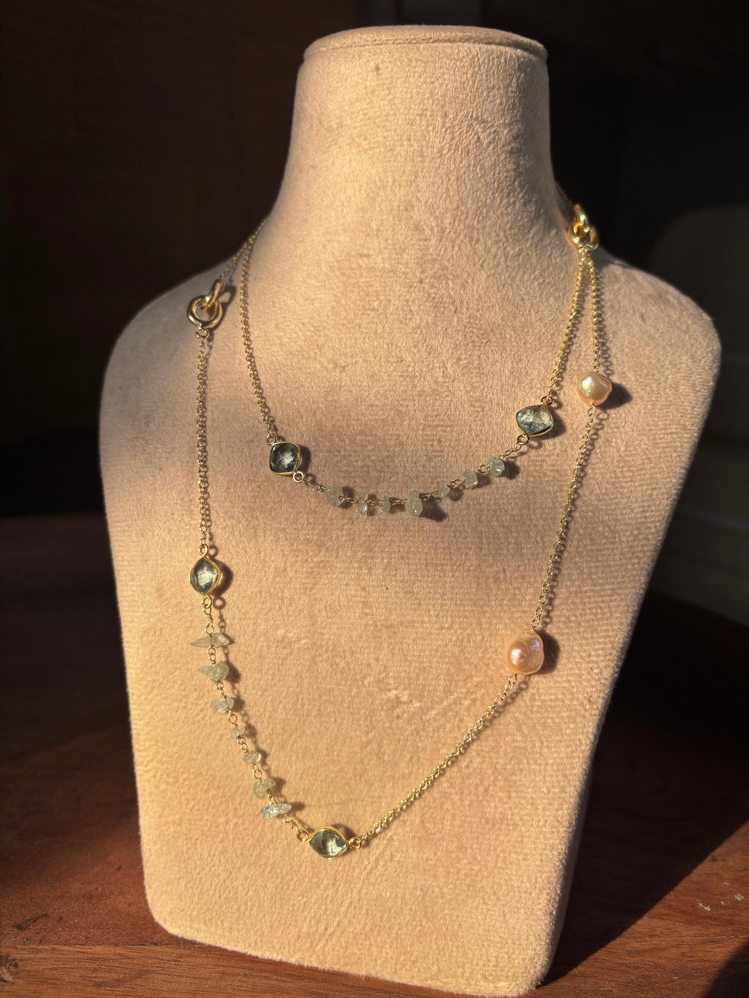 Luna halo necklace