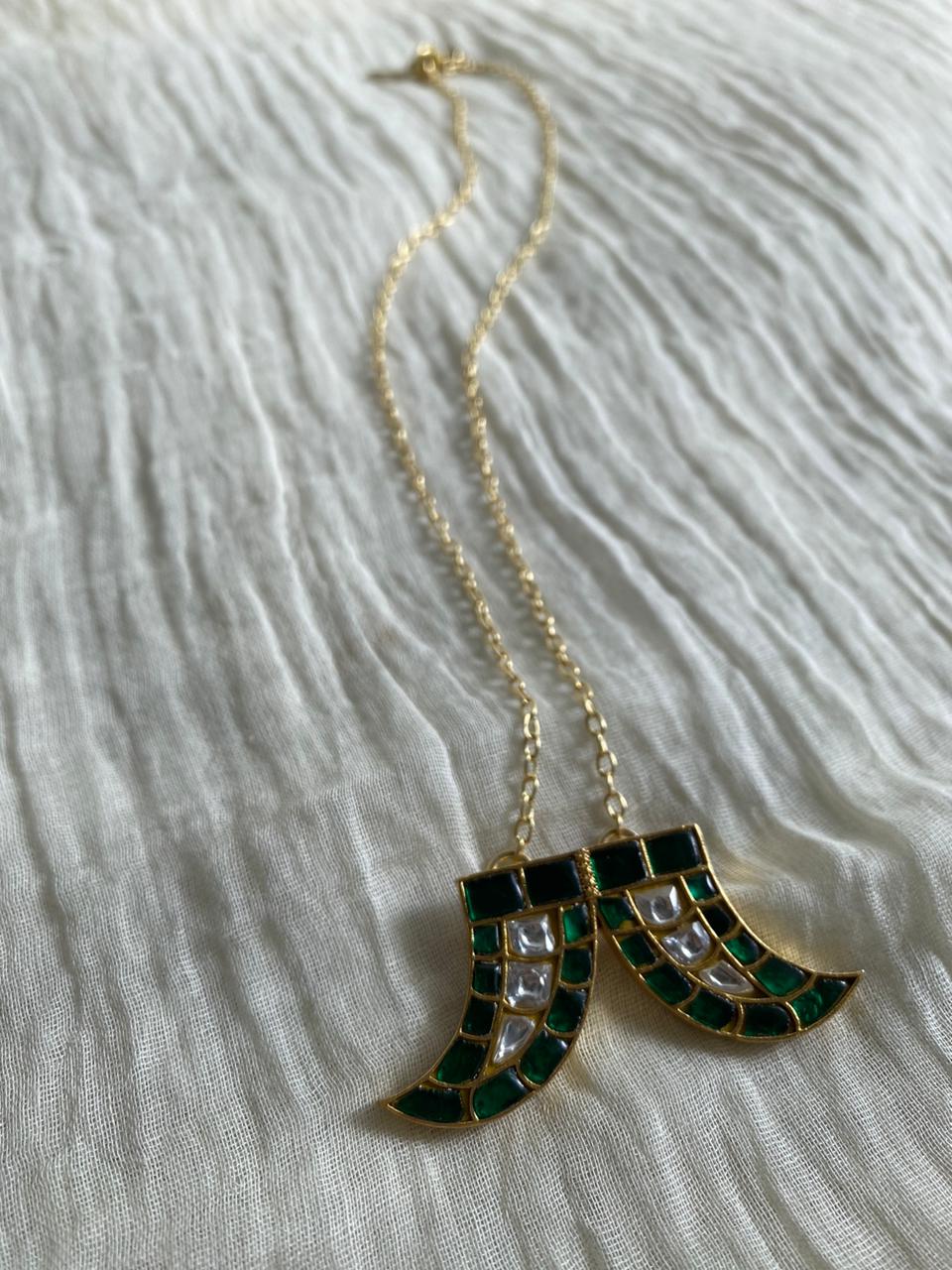 Twin dagger necklace