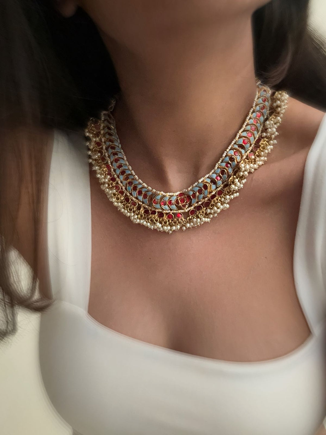 Blue prithvi necklace