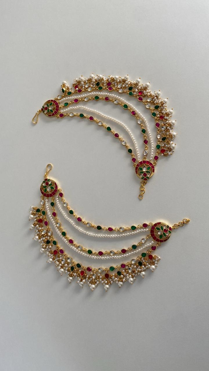 Bridal kanoti ear chain