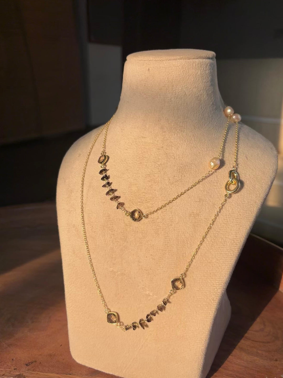 Luna halo necklace