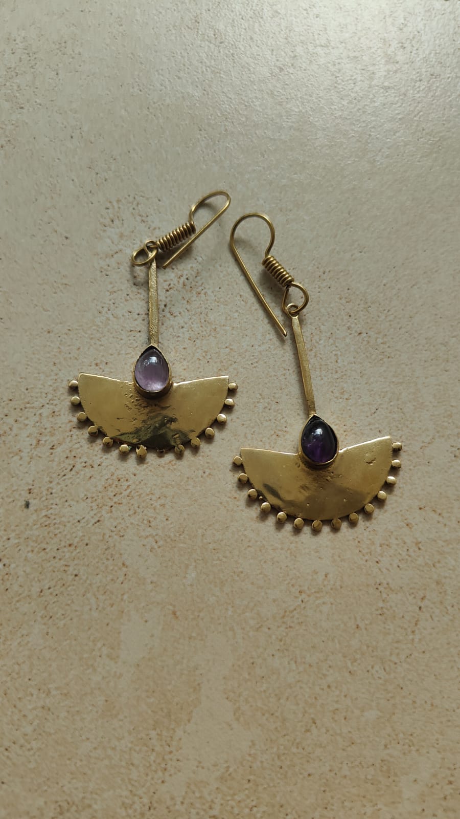 Fan wing earrings
