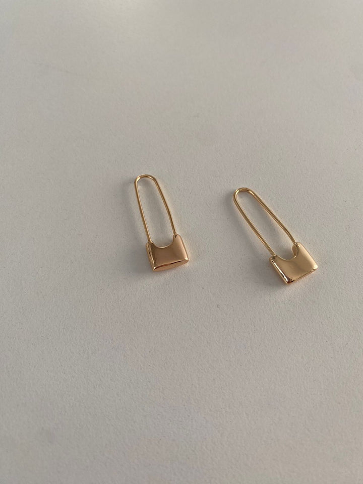 Safety pin earrings