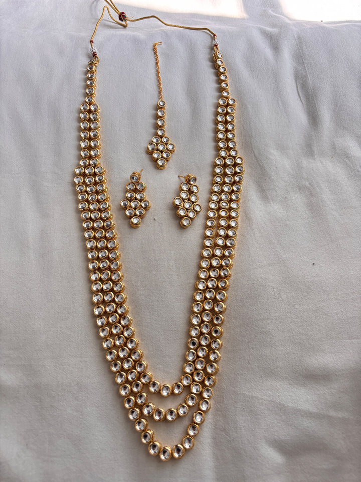 Maharani kundan layered necklace